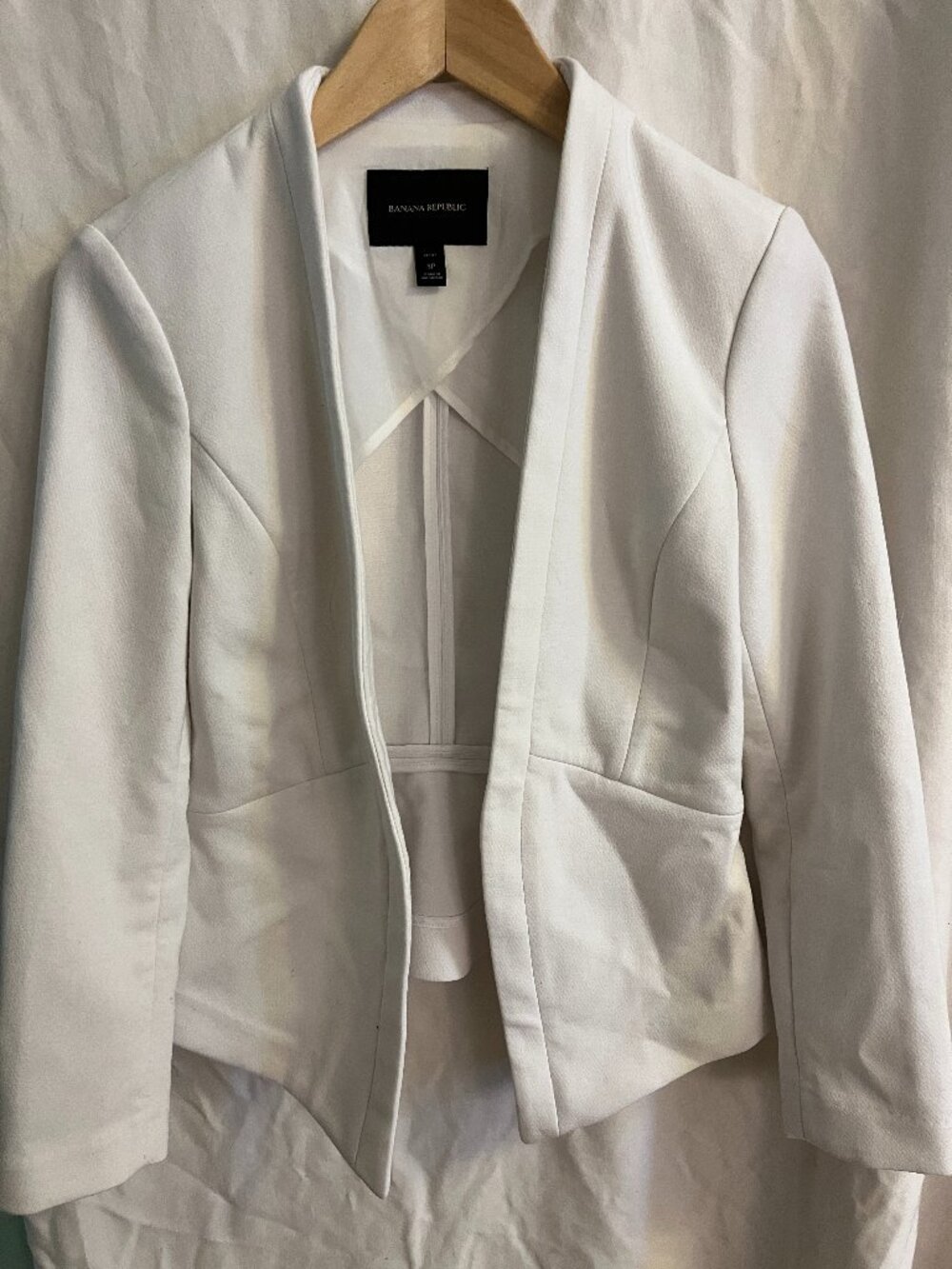Structured White Blazer